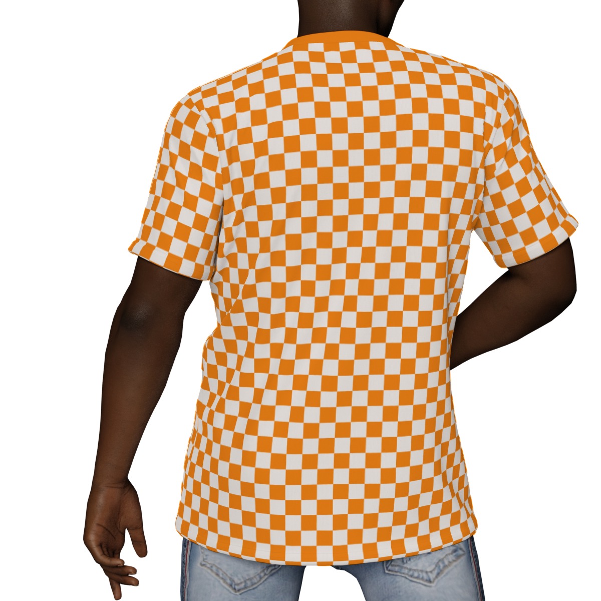 Checkerboard Men's V-Neck T-Shirt