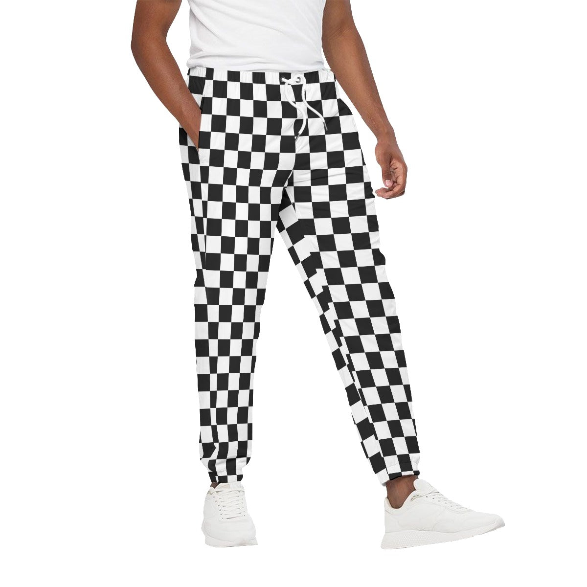 Checkerboard Unisex Jogging Pants 100% Cotton