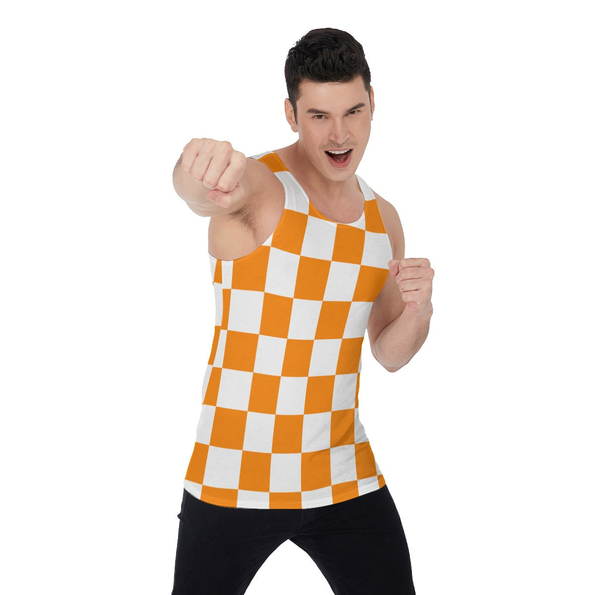 Men's Checkered Tank Top