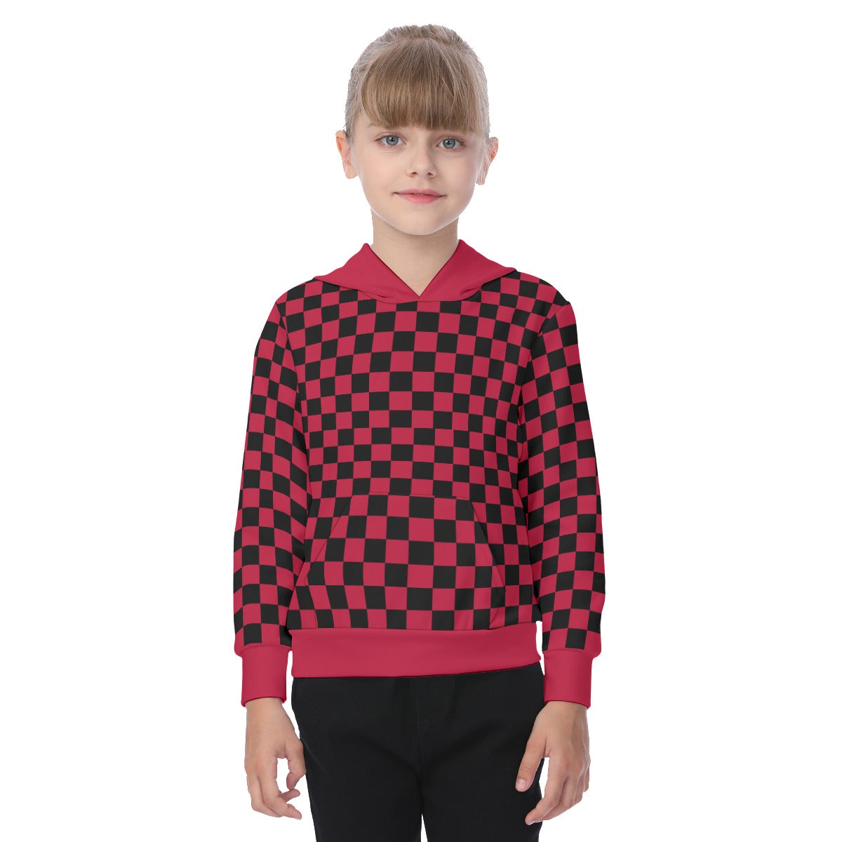 Checkerboard Oversized Kid's Hoodie