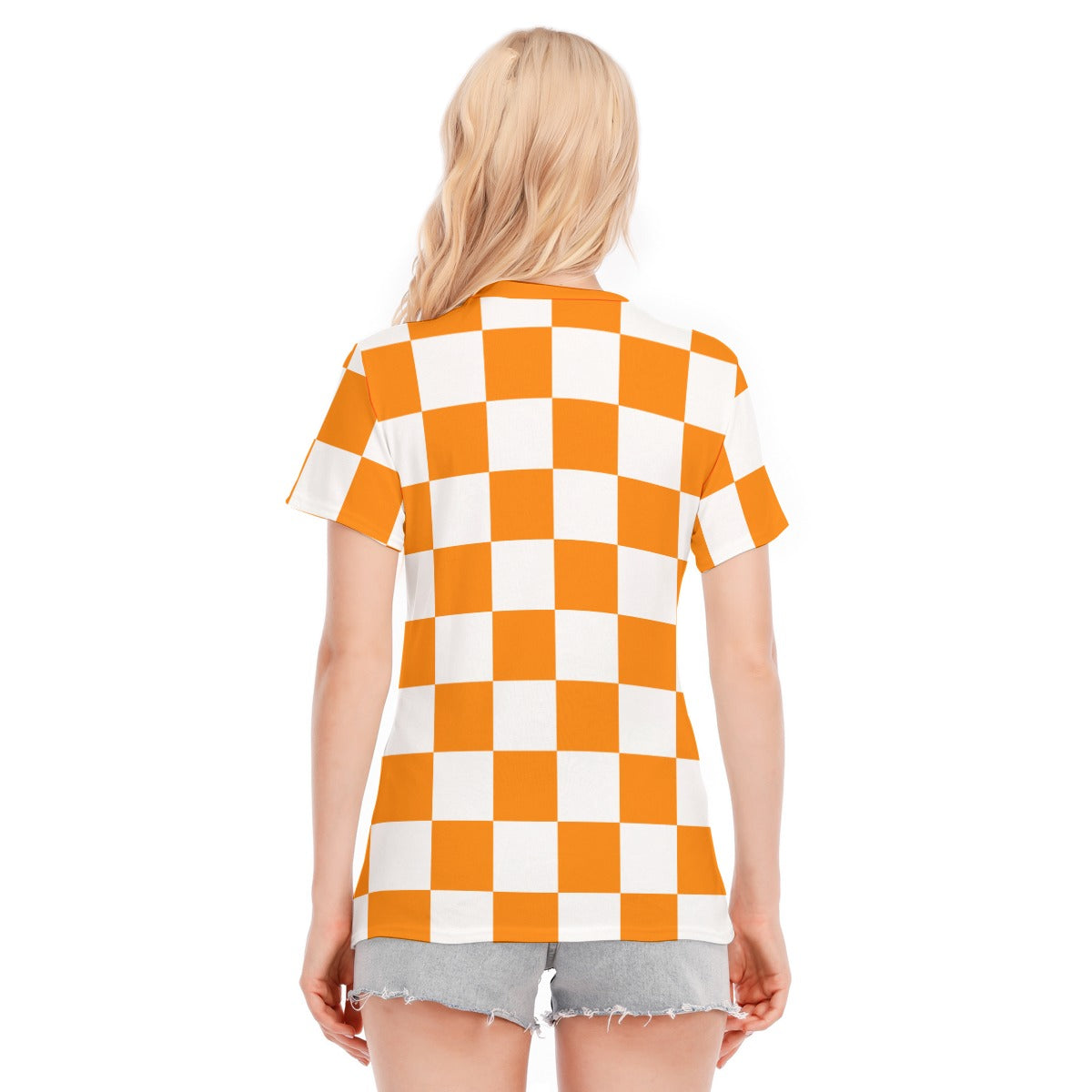 Checkerboard Women's Cotton Tee