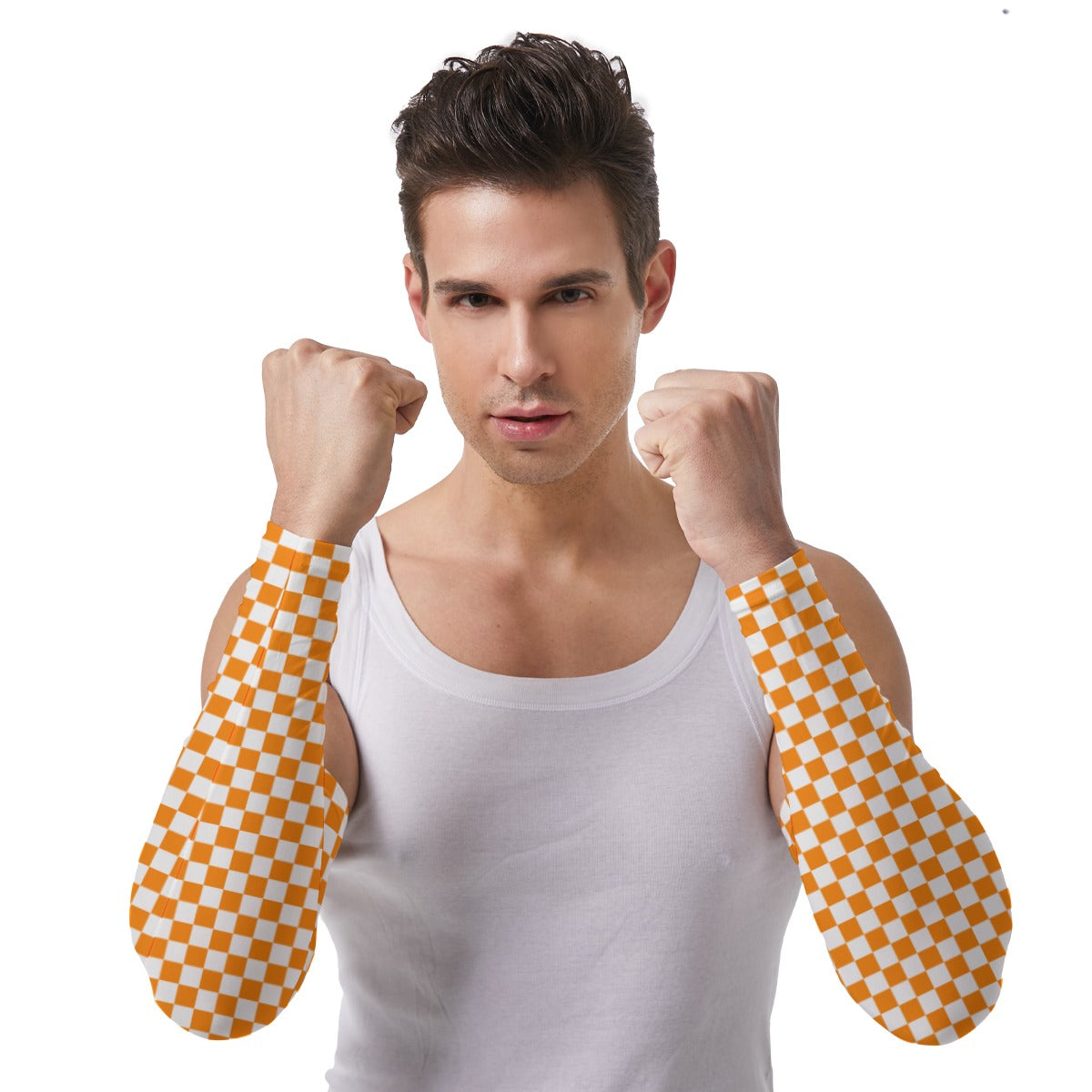 Checkerboard Unisex Sunscreen Arm sleeve