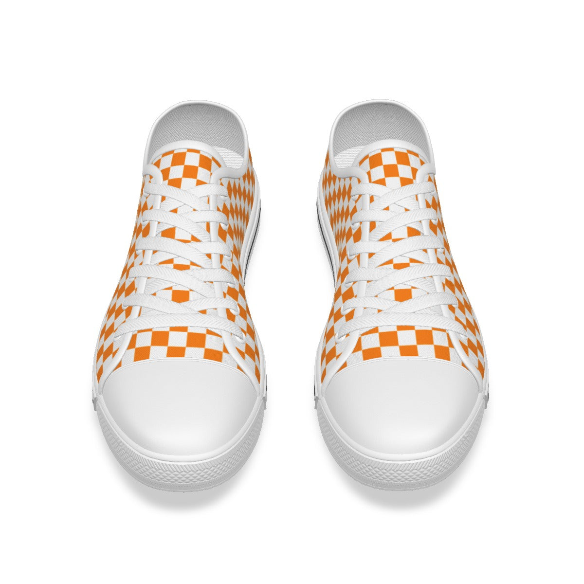 Checkerboard Kids White Sole Canvas Shoes