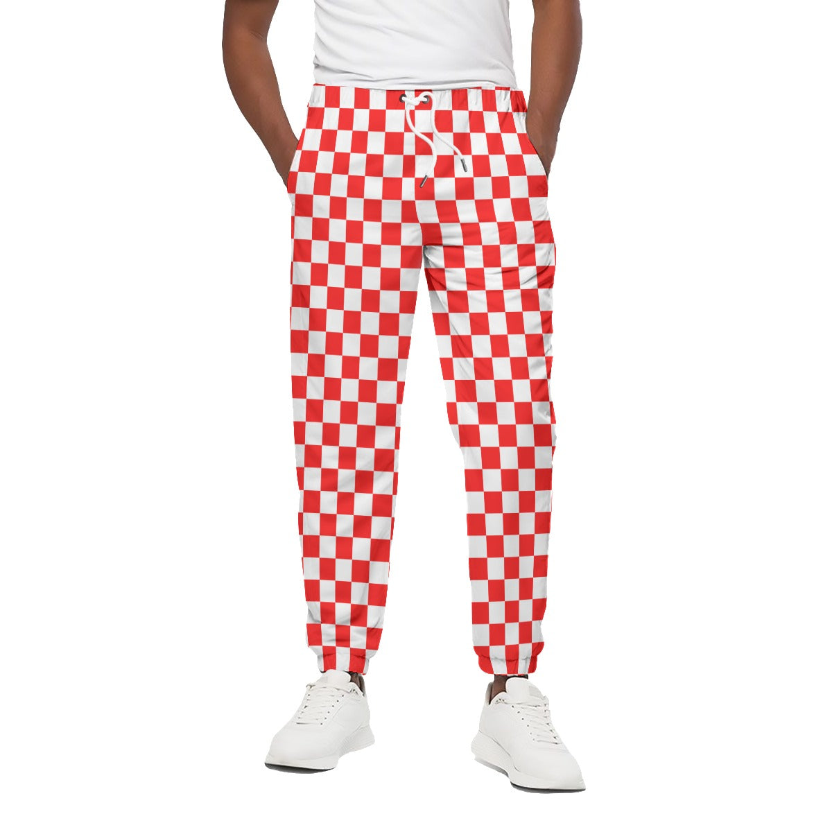 Checkerboard Unisex Jogging Pants 100% Cotton
