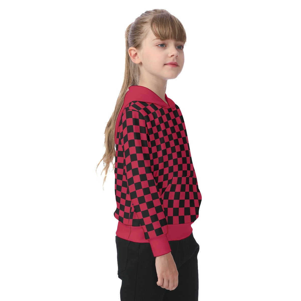 Checkerboard Oversized Kid's Hoodie