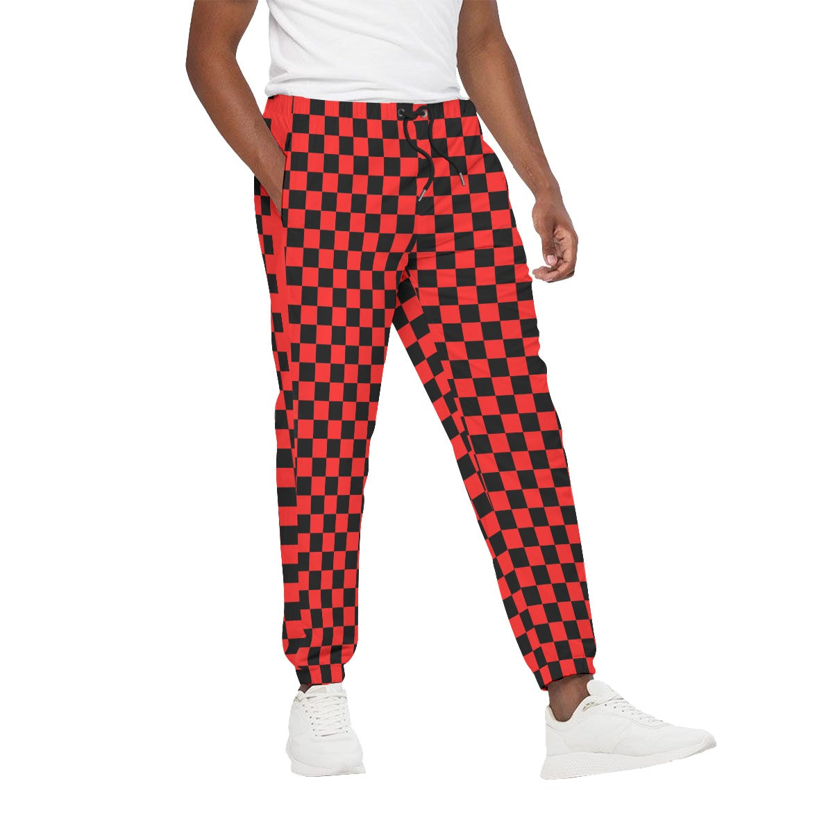 Checkerboard Unisex Jogging Pants 100% Cotton