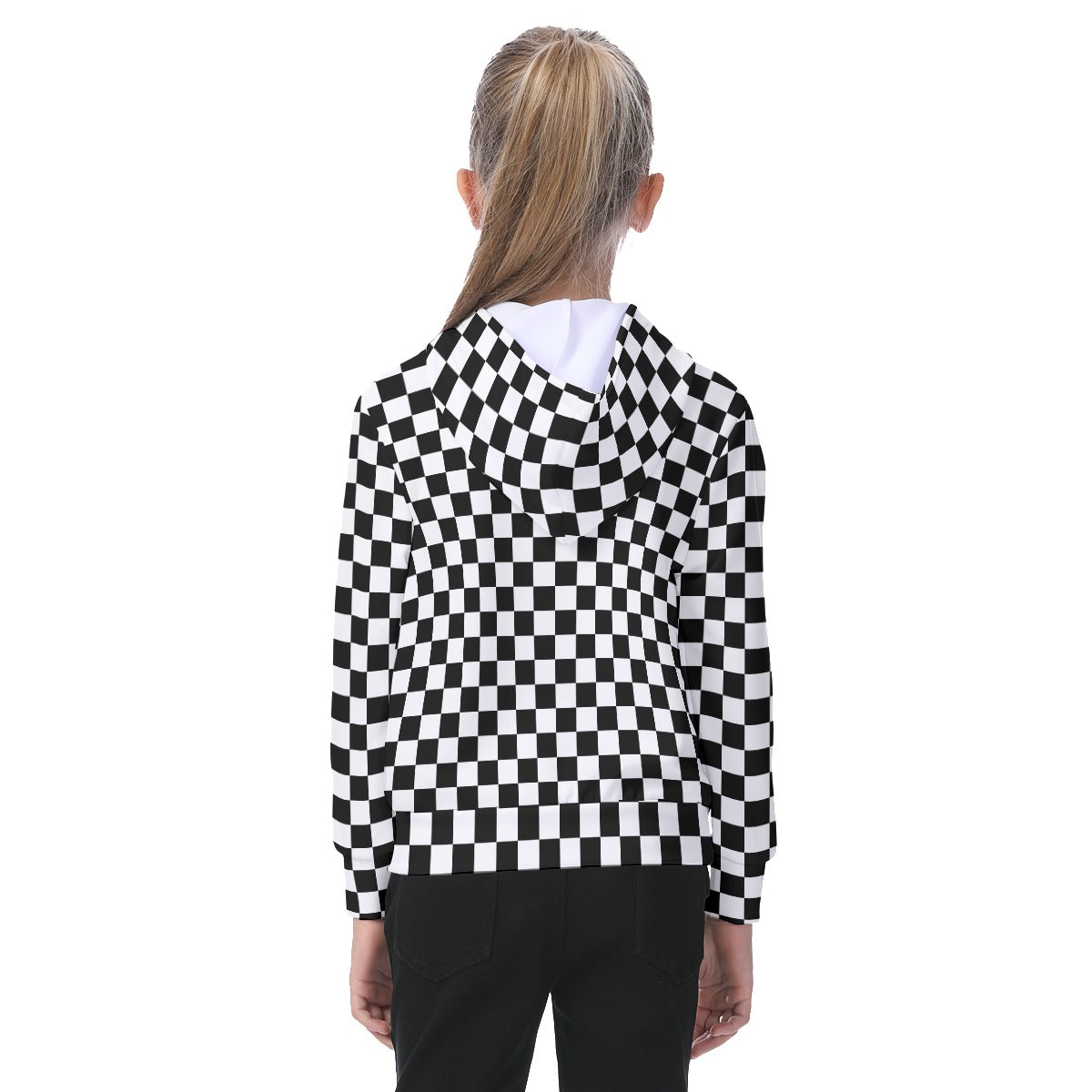 Checkerboard Oversized Kid's Hoodie