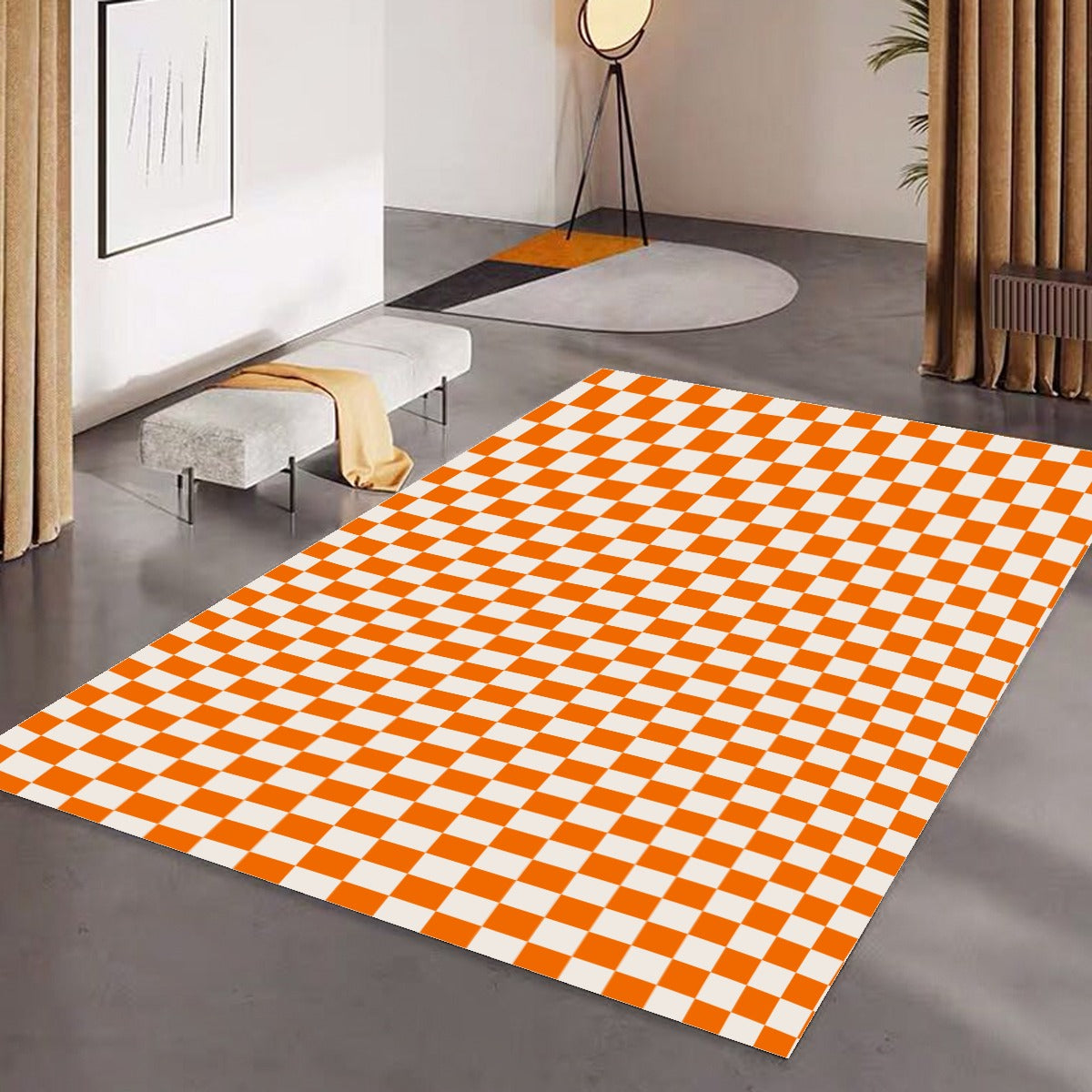 Checkerboard Foldable Rectangular Floor Mat