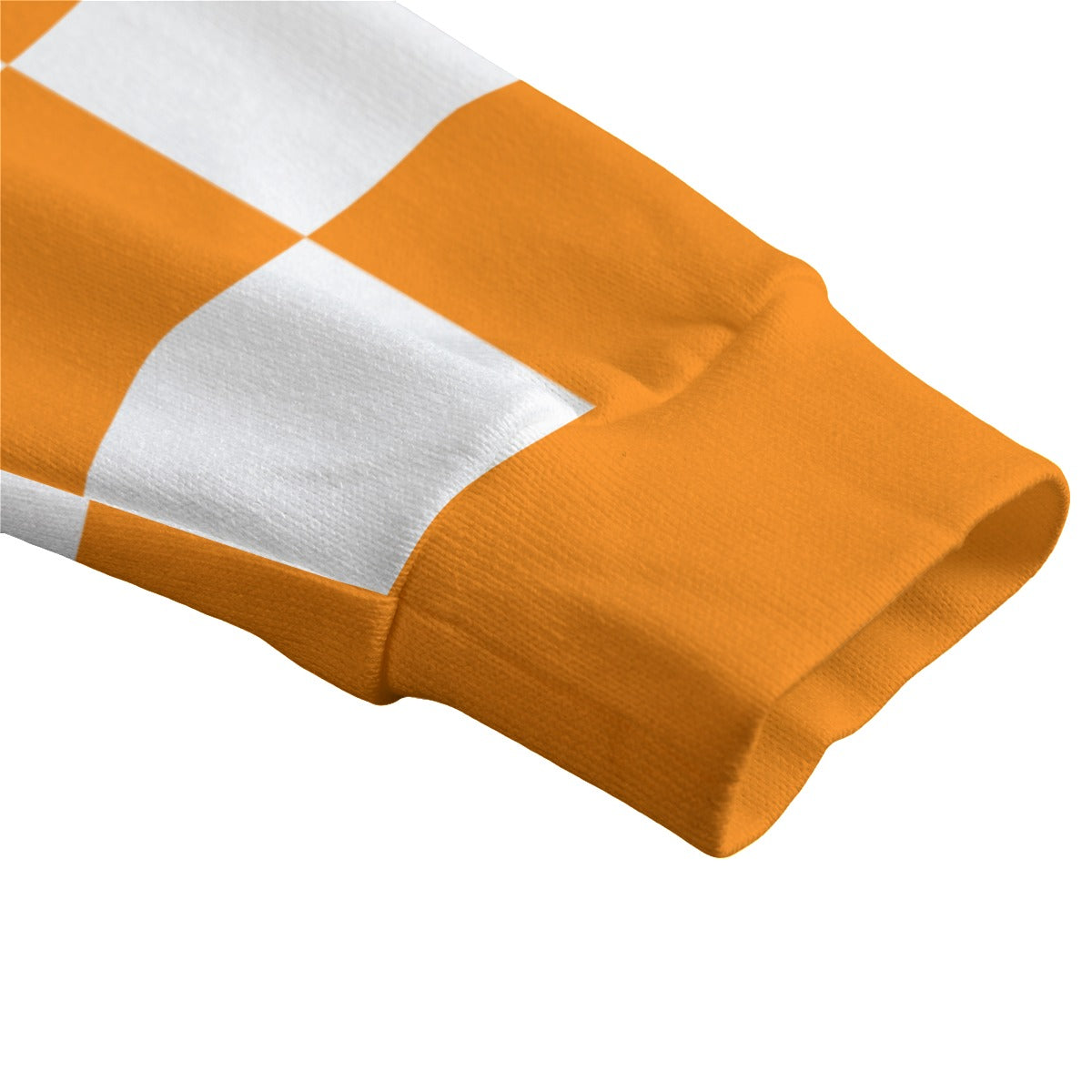 Checkerboard Unisex V-neck Knitted Fleece Cardigan