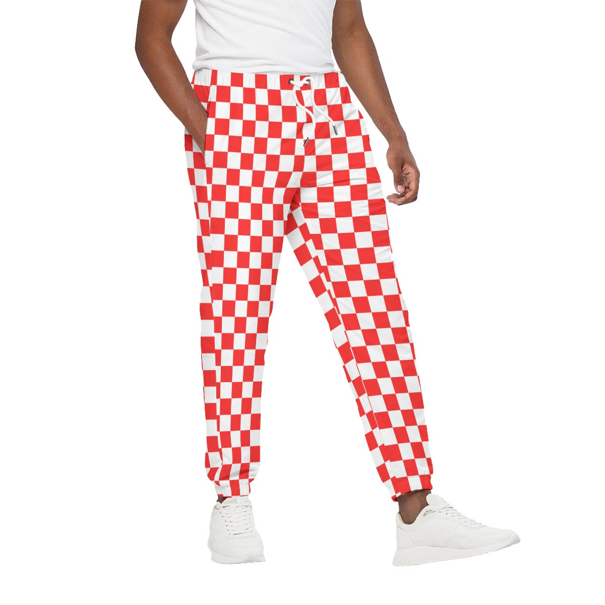 Checkerboard Unisex Jogging Pants 100% Cotton