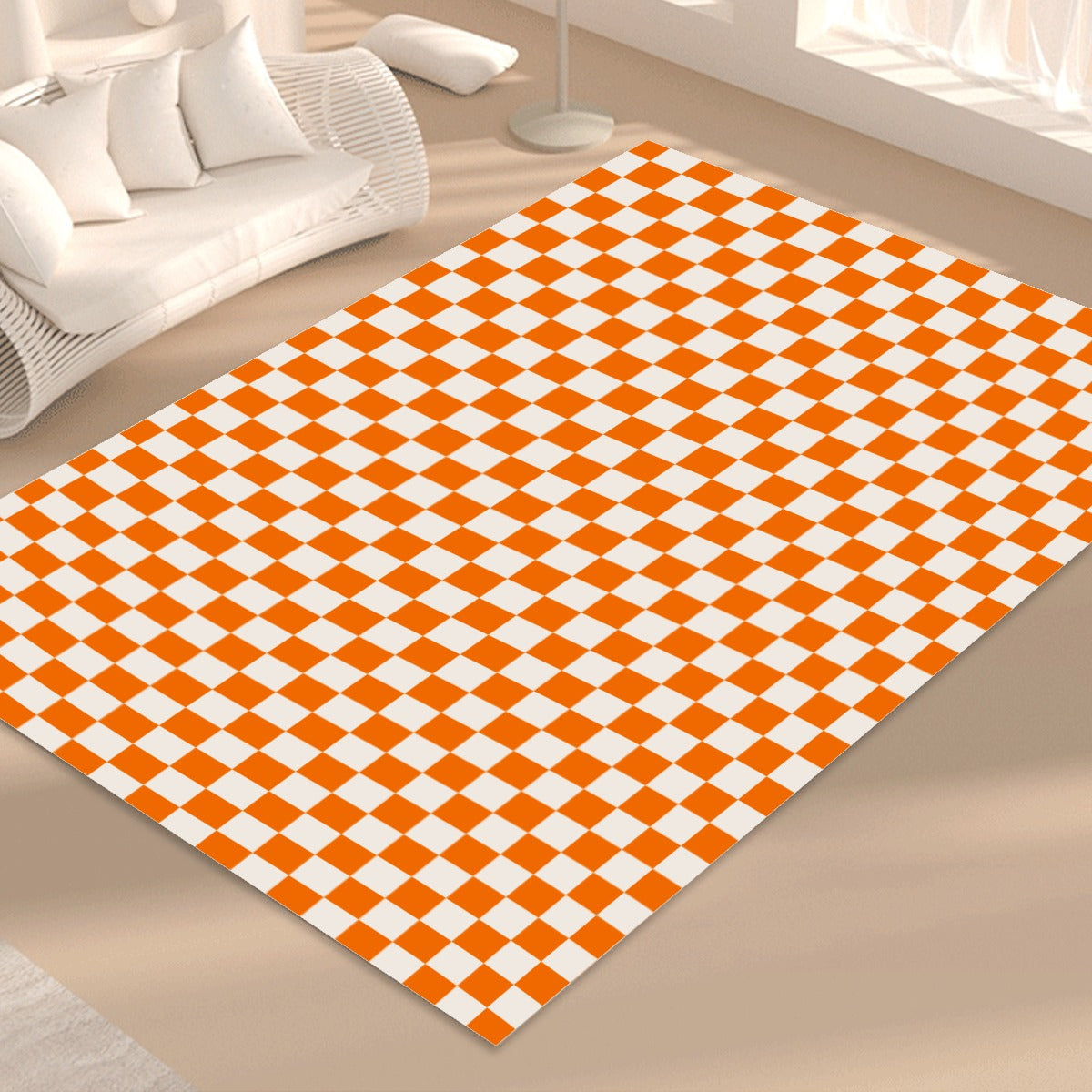 Checkerboard Foldable Rectangular Floor Mat