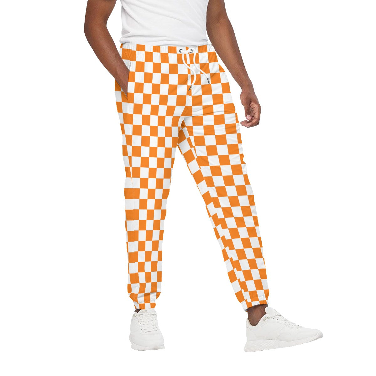 Checkerboard Unisex Jogging Pants 100% Cotton