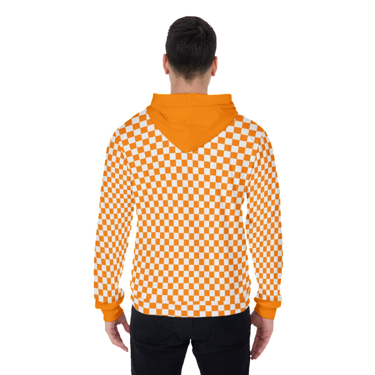 Checkerboard Men's Pullover Hoodie