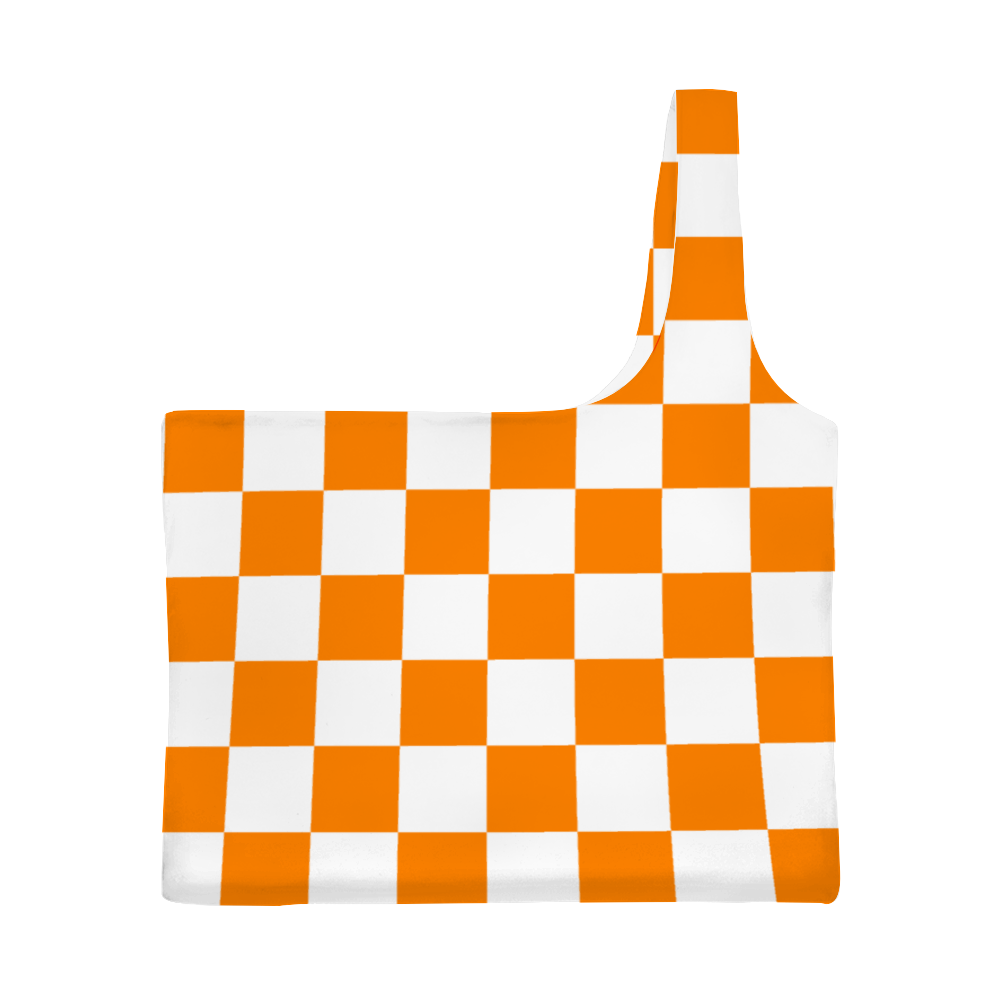 Checkerboard One Shoulder Tank Top Half Shoulder Tank