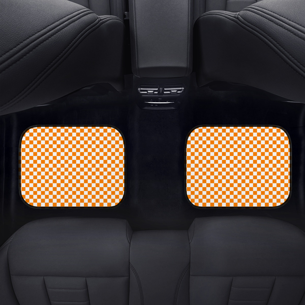 Checkerboard Car Floor Mat 4 Piece Set