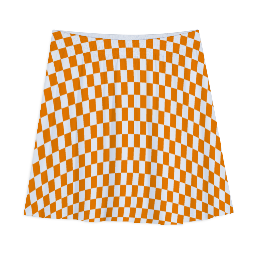 Checkerboard A-line Mini Skirt