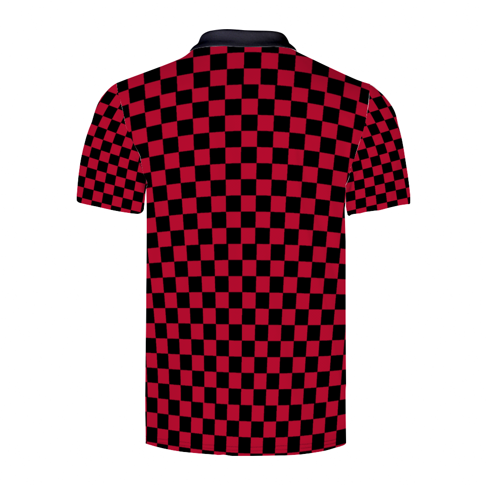 Men's Checkerboard Polo Shirt