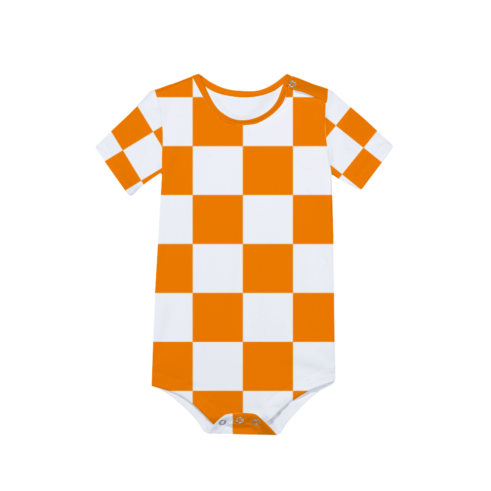 Checkered Baby Romper