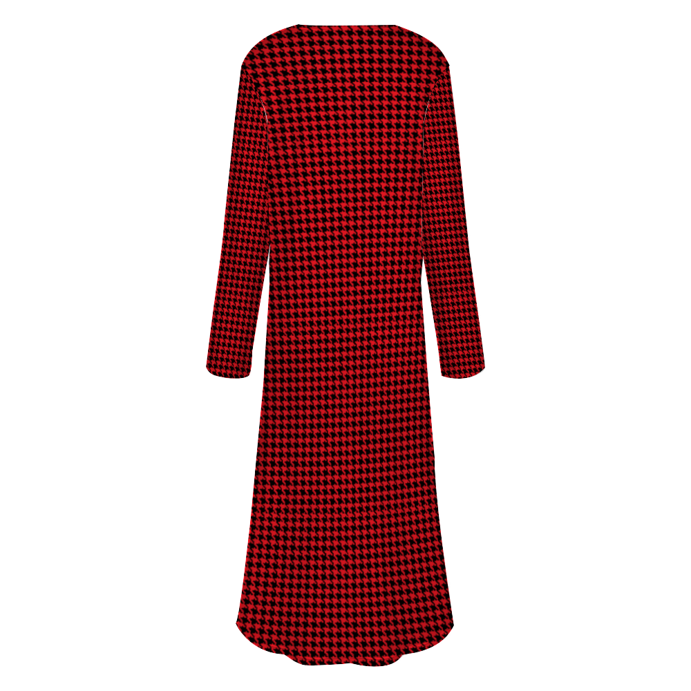 Checkerboard Long Sweater