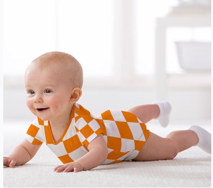 Checkerboard Baby Onesie