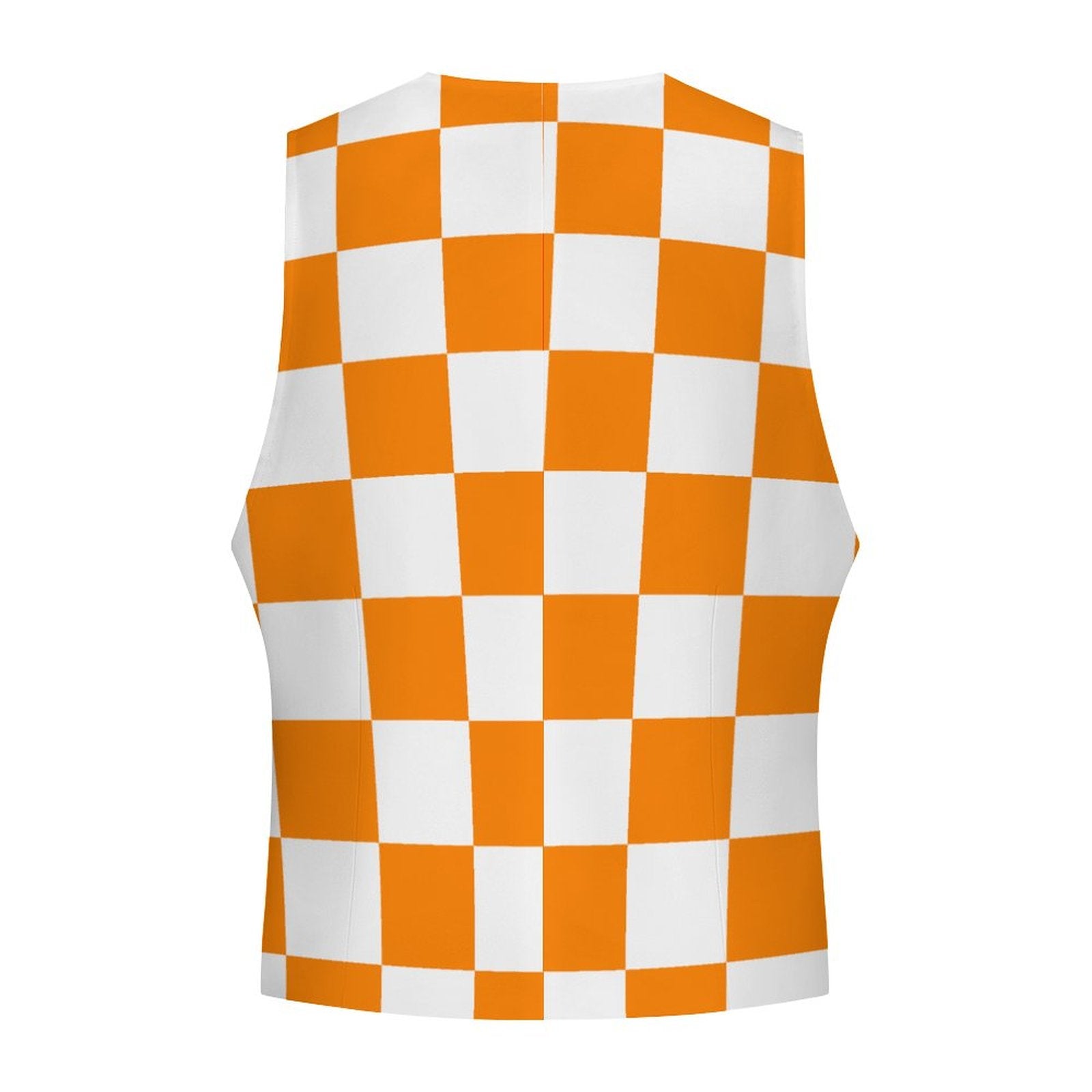 Orange Checkerboard Vest