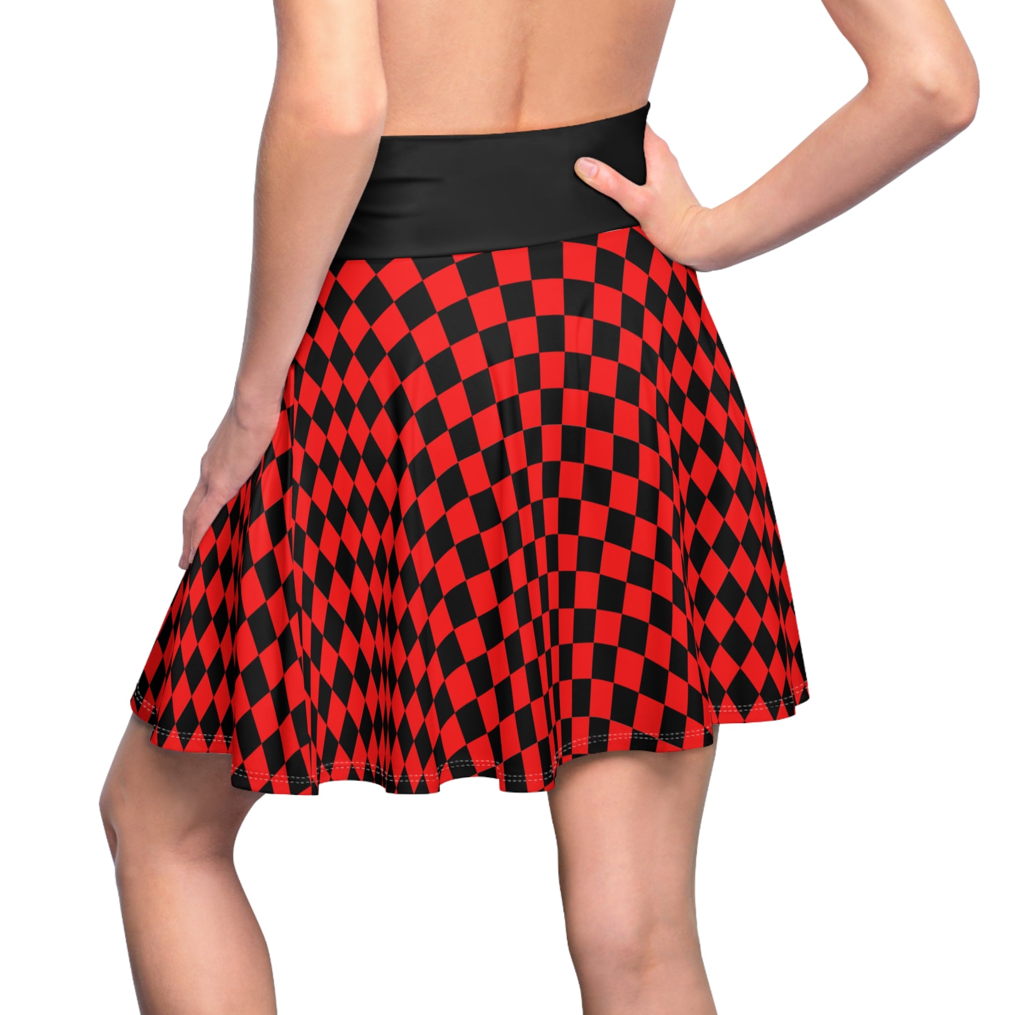Women's Checkerboard Skater Skirt