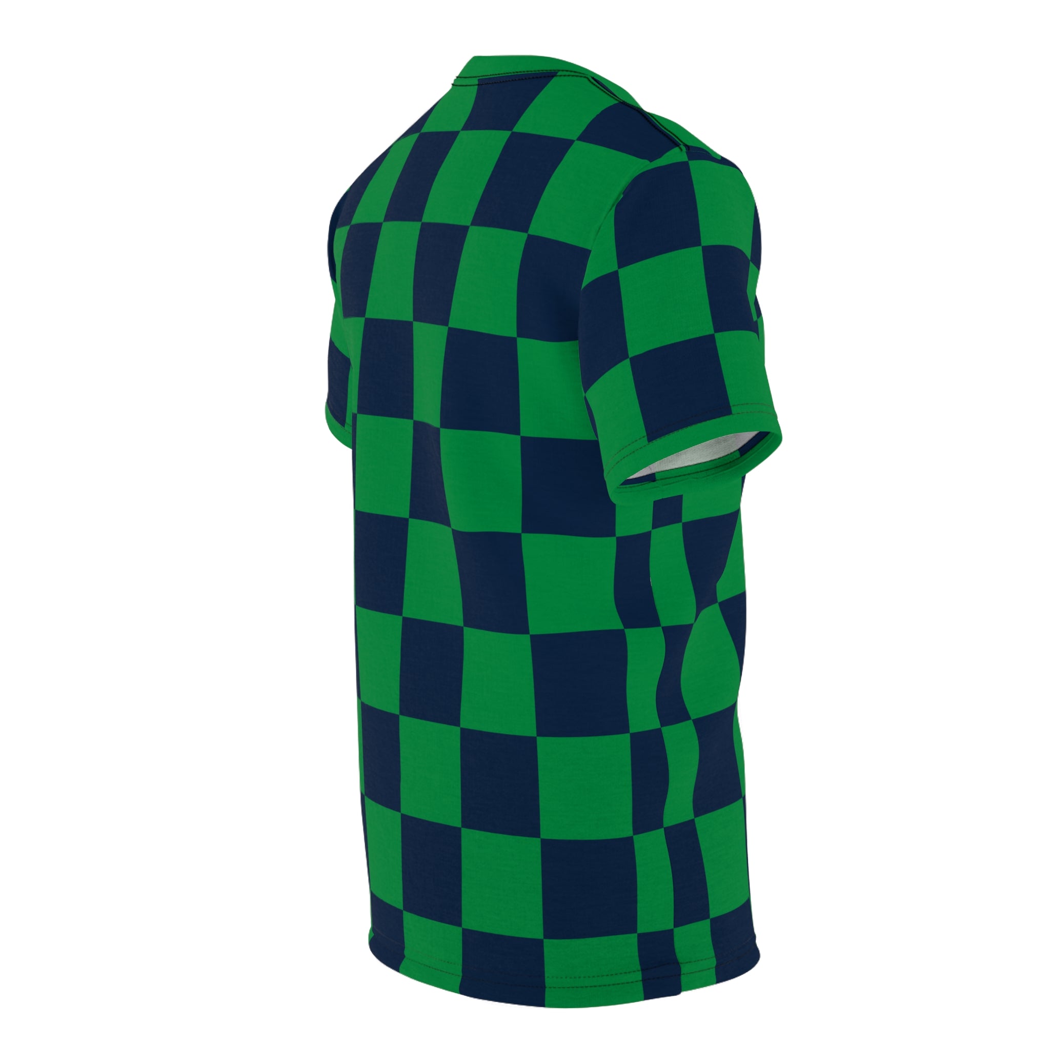 Checkerboard Shirt Blue & Green