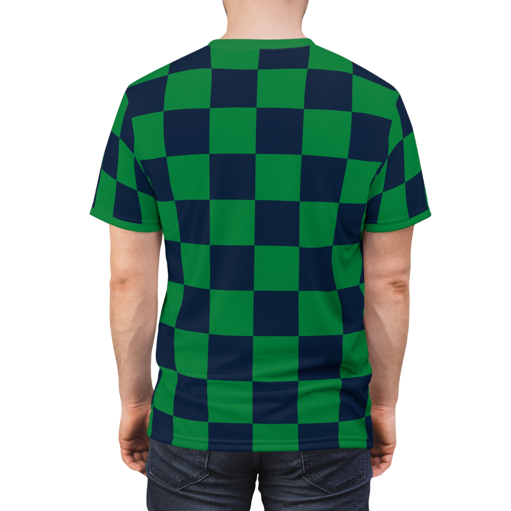 Checkerboard Shirt Blue & Green