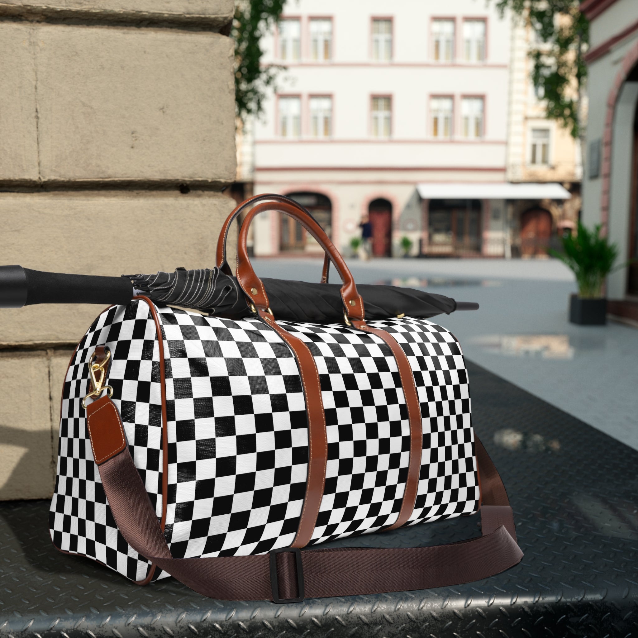 Checkerboard Weekender Bag