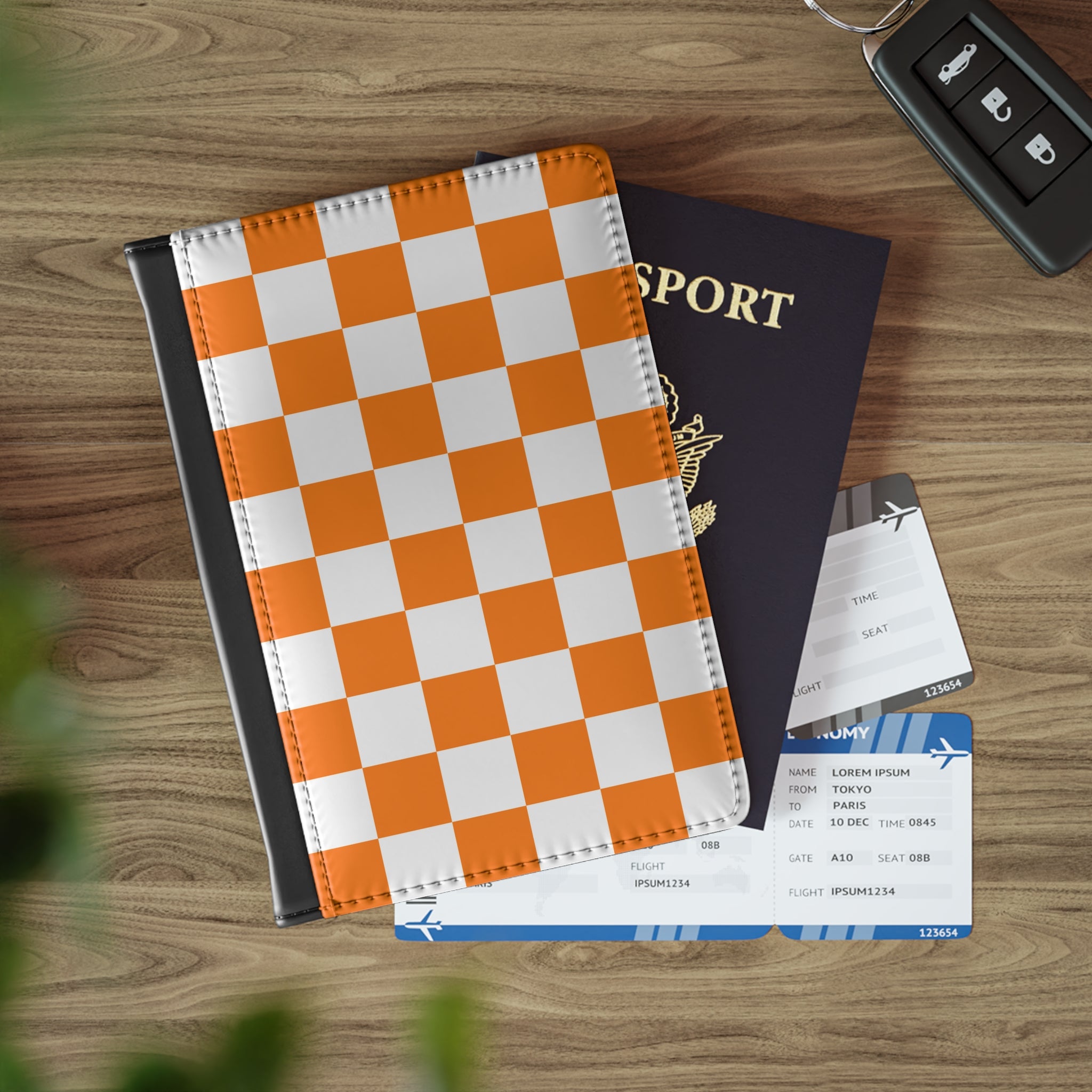 Checkerboard Passport Cover