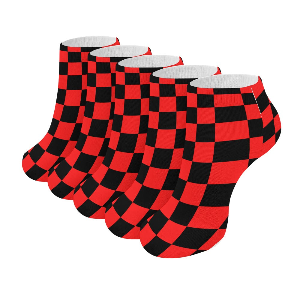 Checkerboard Socks 5 Pairs