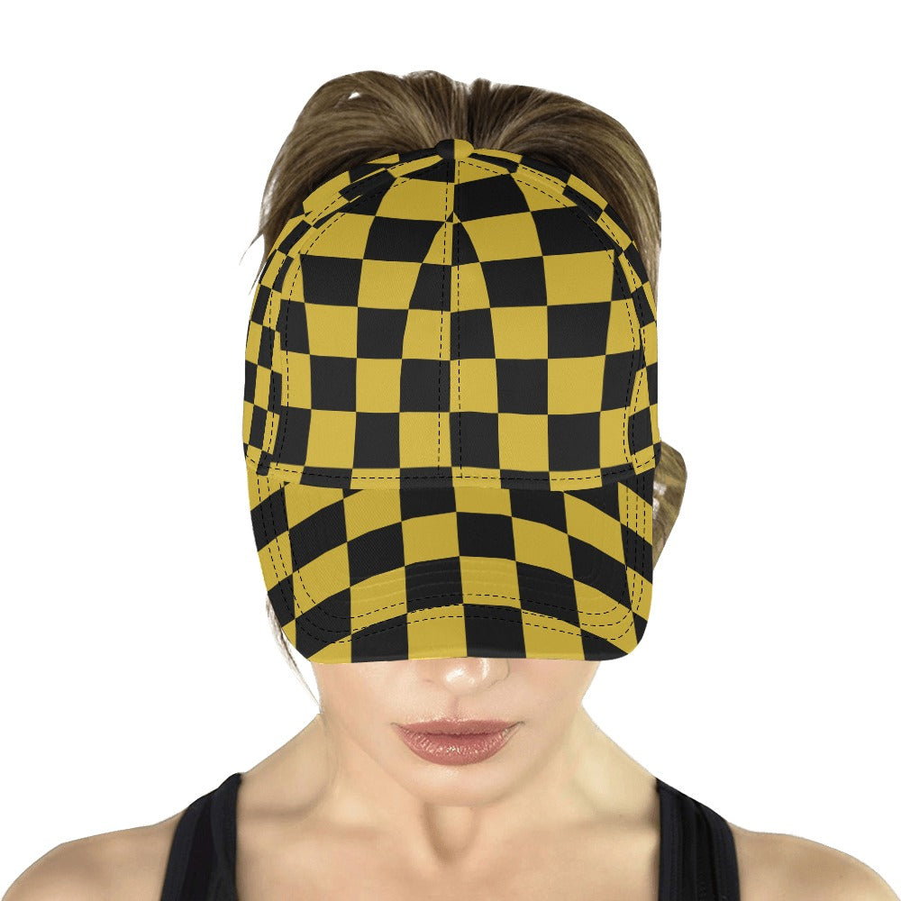 Unisex Checkerboard Cap