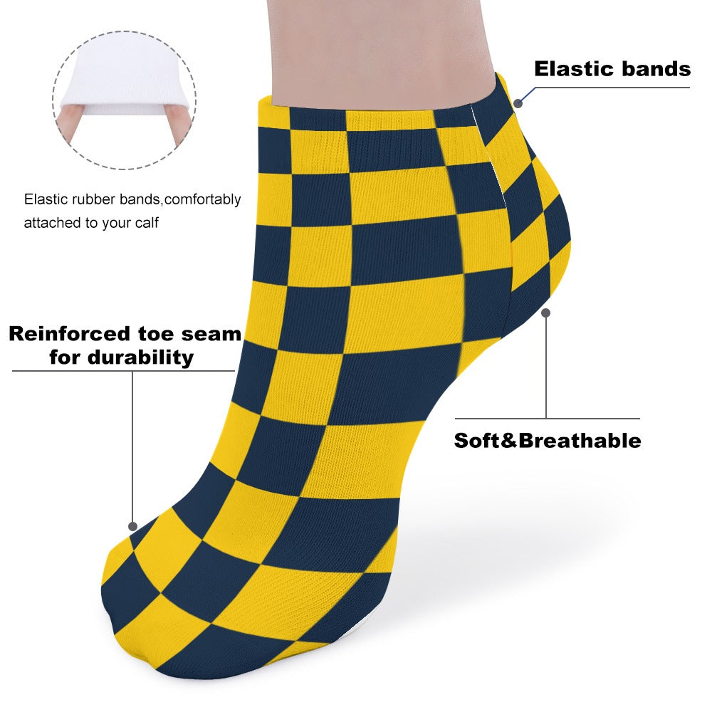 Checkerboard Socks 5 Pairs