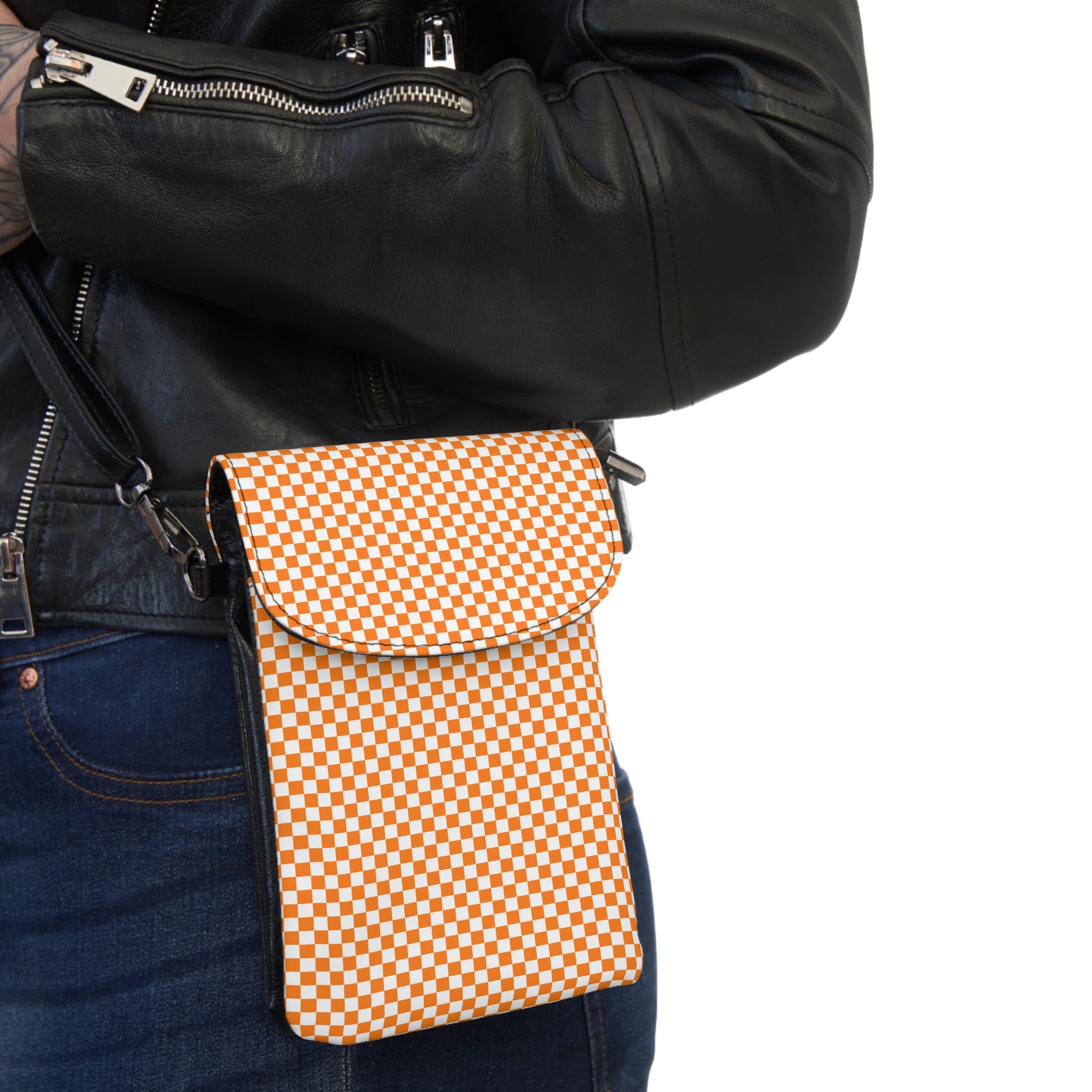 Checkerboard Small Cell Phone Wallet