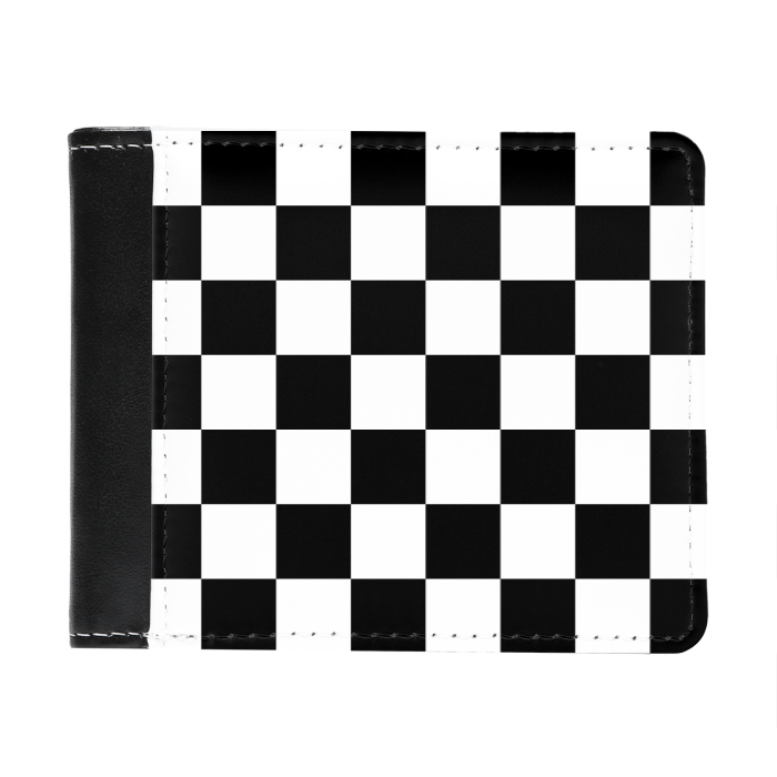 Checkerboard Wallet,Checkerboard Mens Wallet,Auto Racing,Checkerboard Accessory,MOQ1,Delivery days 5