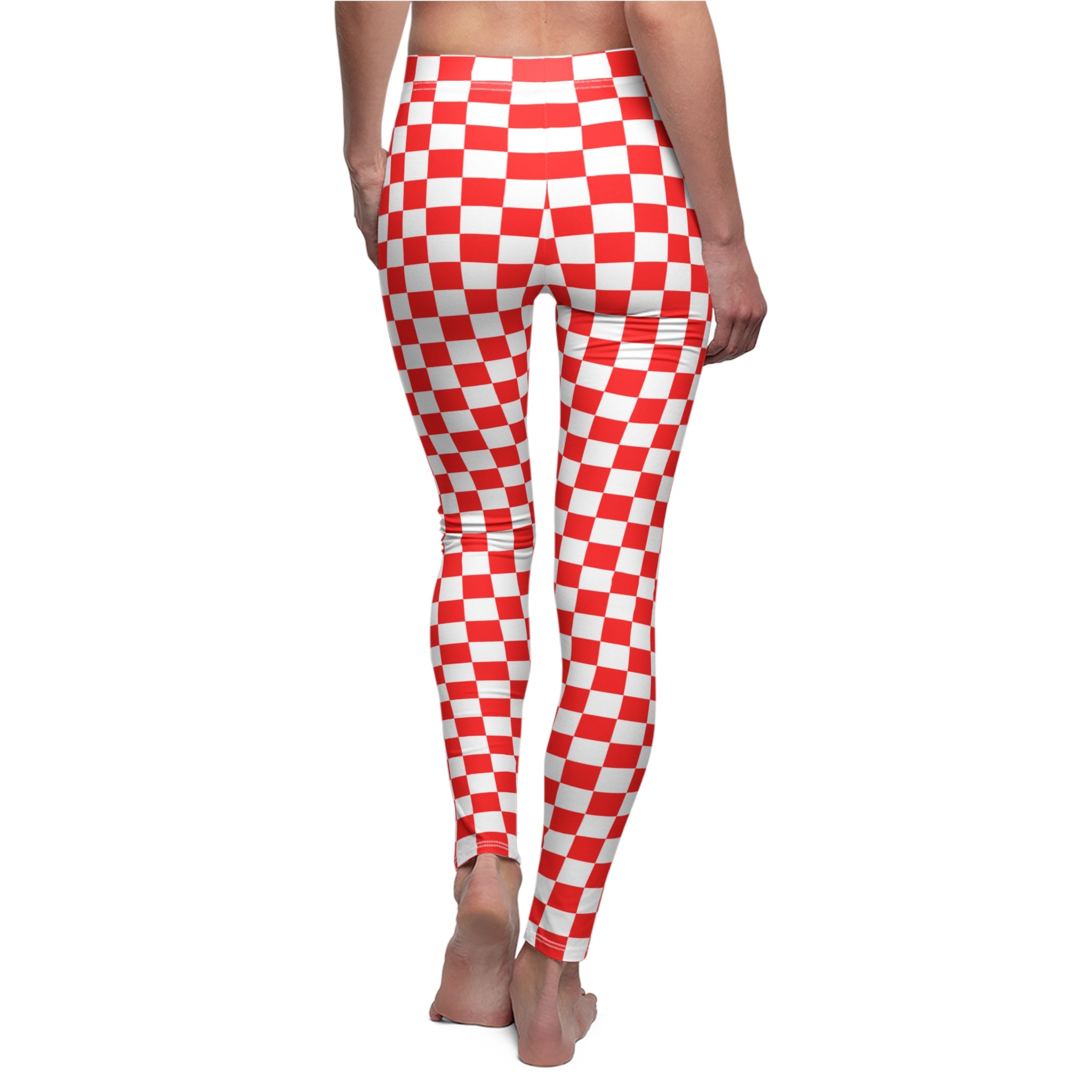 Women's Checkerboard Casual Leggings