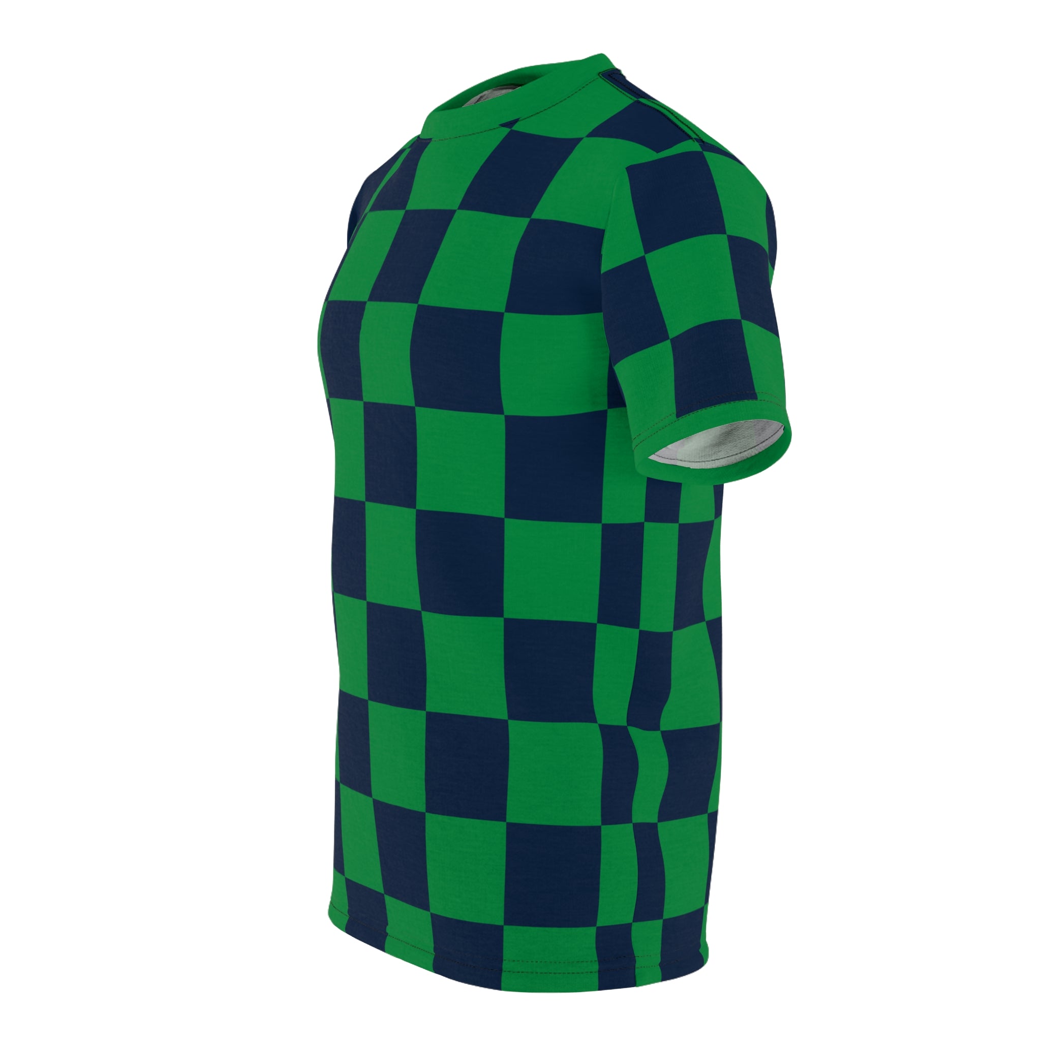 Checkerboard Shirt Blue & Green