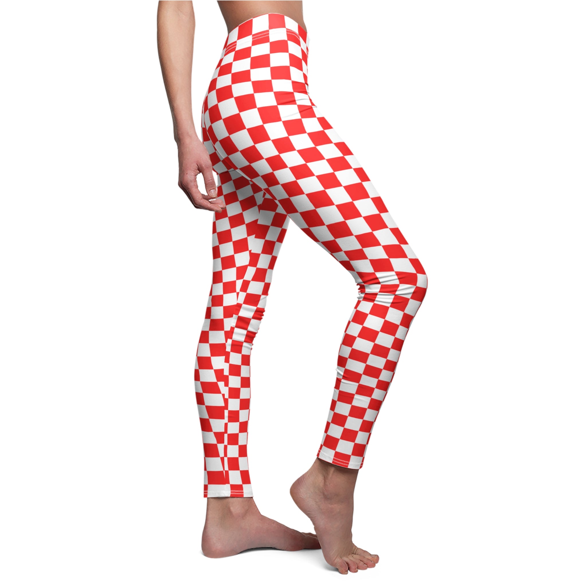 Women's Checkerboard Casual Leggings