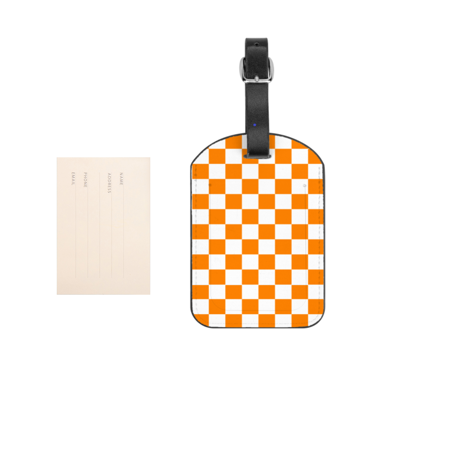 Checkerboard Luggage Tag