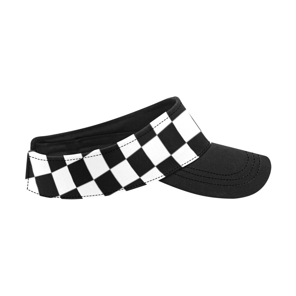 Unisex Checkerboard Sportswear Visor