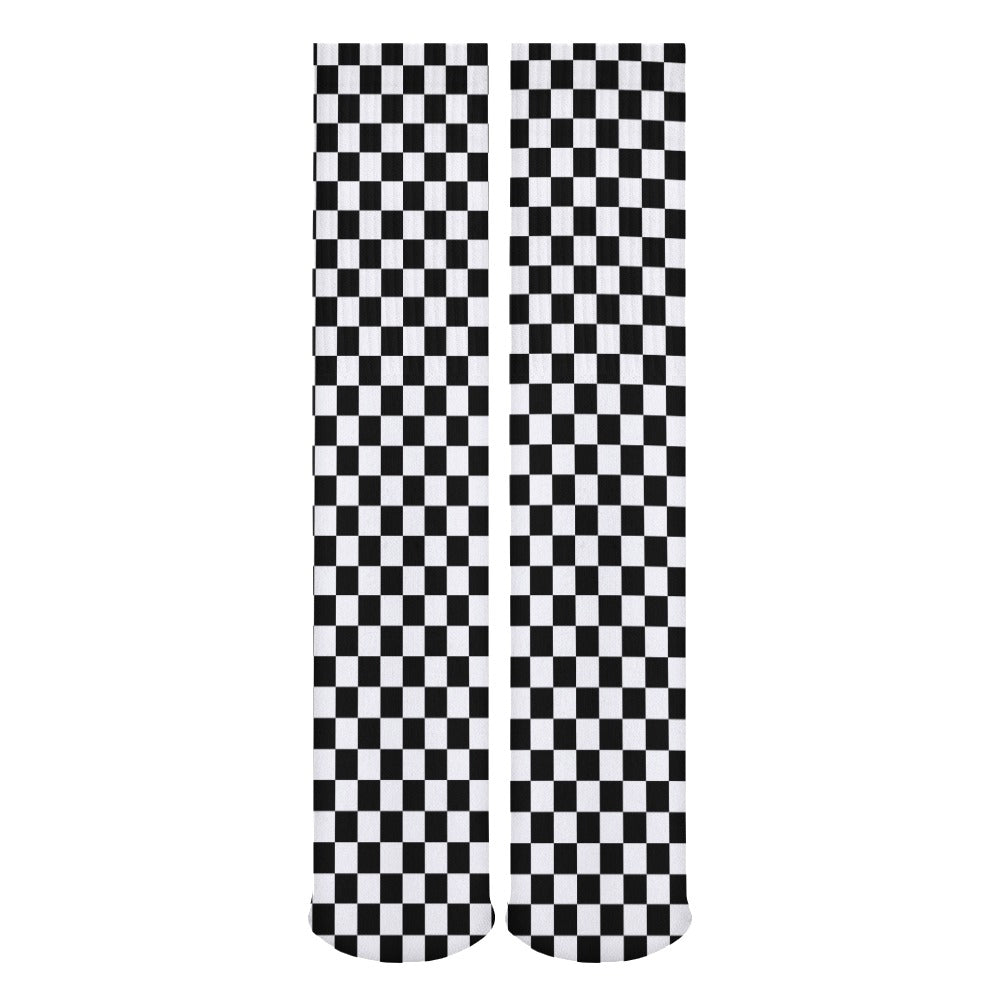 Checkerboard Long Socks (Pack of 5)