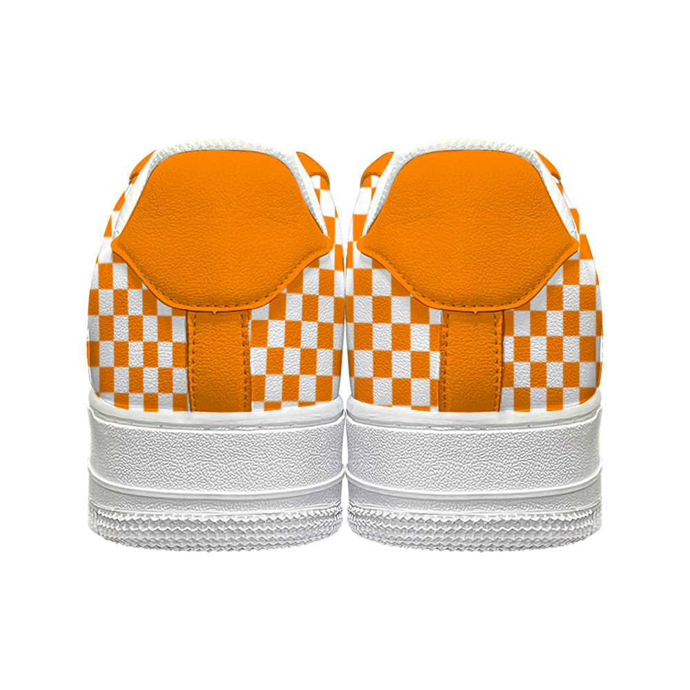 Checkerboard Leather Shoes Unisex Sneakers Leisure Sports Shoes