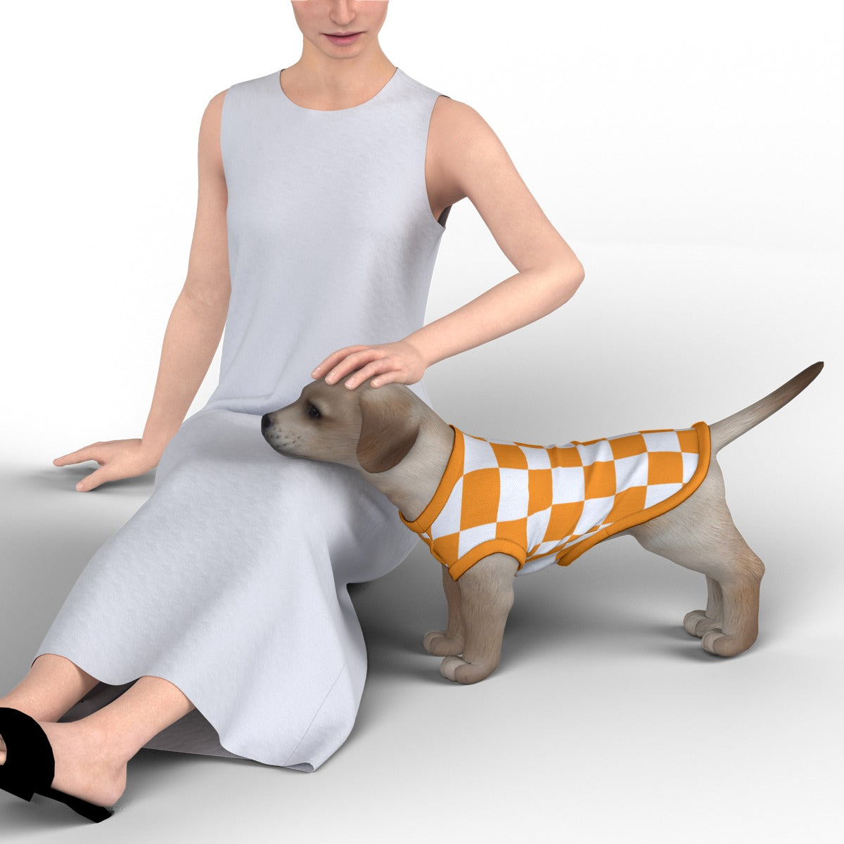 Checkerboard Little Dog's Tank Top